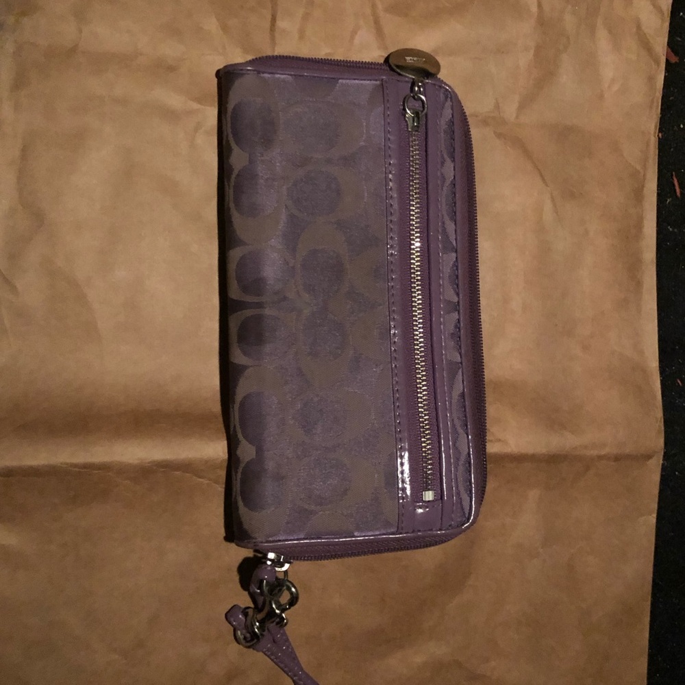 Coach wallet with strap
